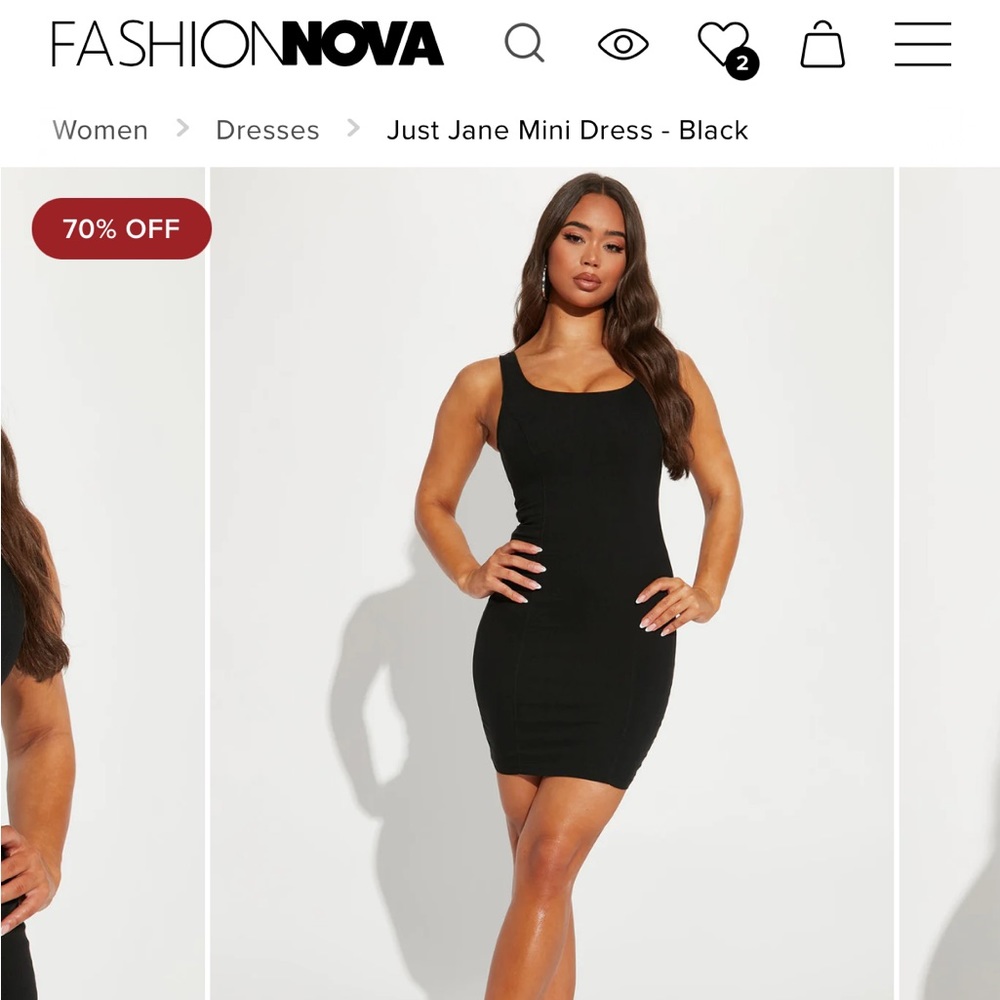 Women’s size large stretch black denim like mini dress